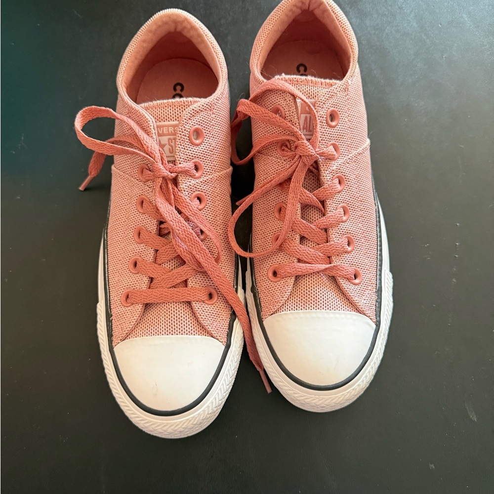 Converse Coral Canvas Sneakers